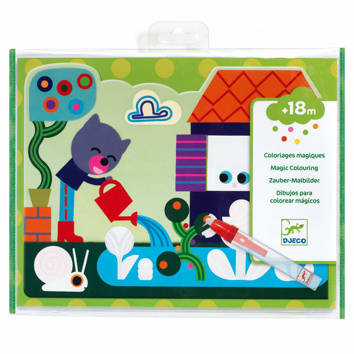Disegni Magici da Colorare all'infinito con acqua Giardino | Djeco