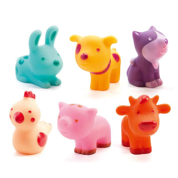 Djeco | Cubi impilabili con animali della fattoria, Topanifarm DJ09108