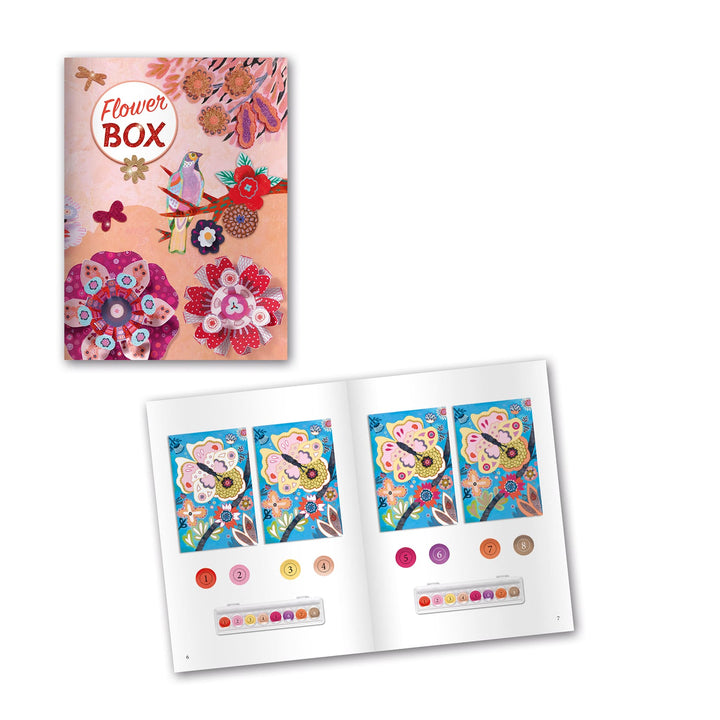 Djeco | Flower Box, Attività Manuali con i Dinosauri, 6 anni + DJ09330