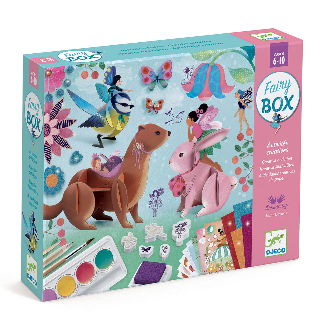Djeco | Fairy Box, Kit Multi Attività Manuali Fatine, 6 anni + DJ09332