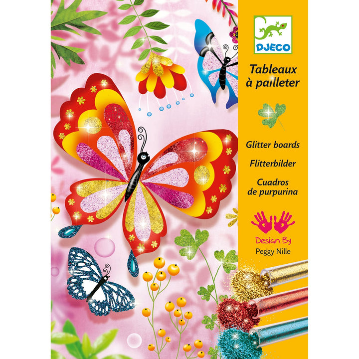 Djeco | Quadri con Brillantini Colorati - Glitter Butterflies DJ09503
