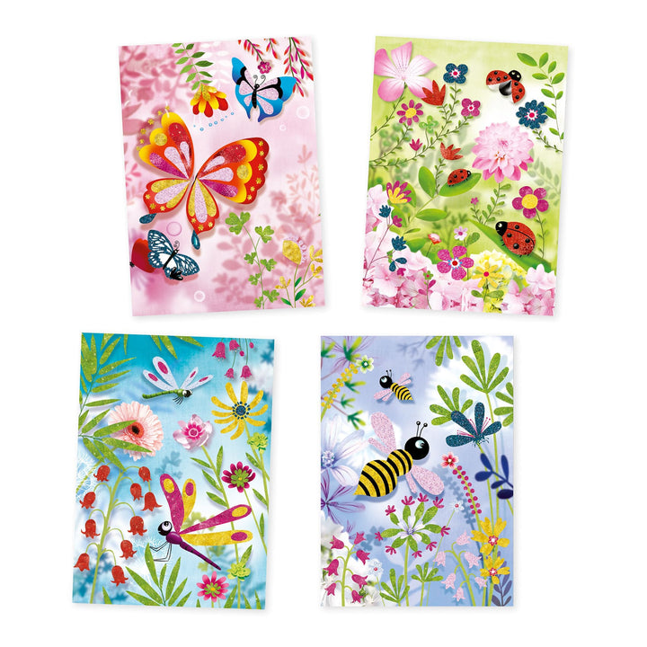 Djeco | Quadri con Brillantini Colorati - Glitter Butterflies DJ09503