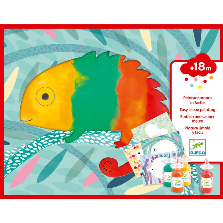 Djeco | Primo Kit di Pittura, 18 mesi + Squirt and Spread DJ09878