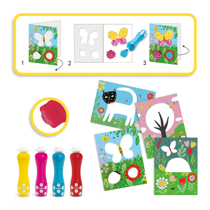 Djeco | Primo Kit Colorare con i Pois / Small Dots, 18 mesi + DJ09887