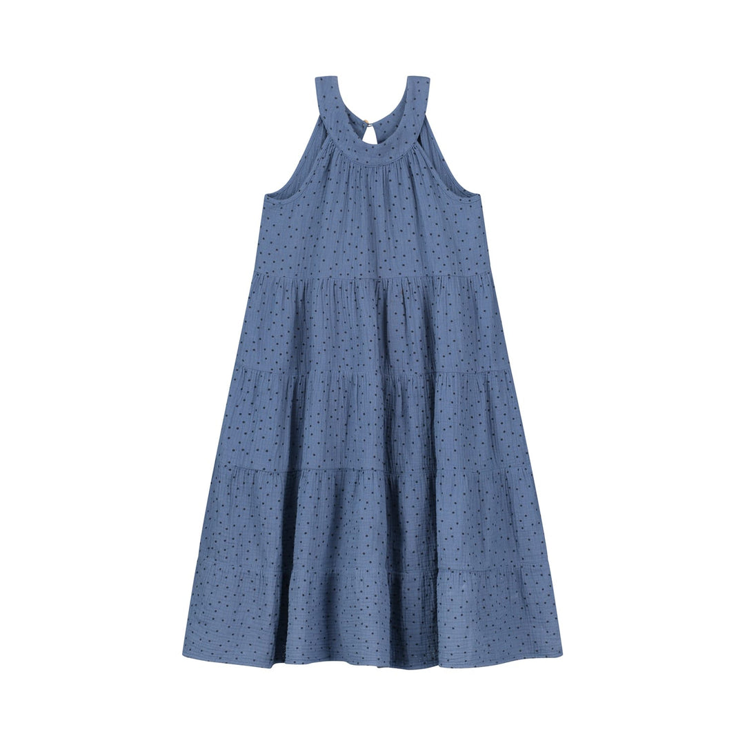 Daily Brat | Abito in mussola di cotone blu