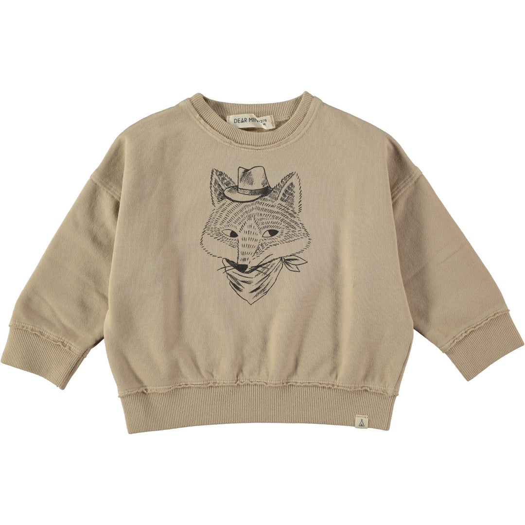 Dear Mini | Felpa calda in cotone bio Fox Sand per bambini