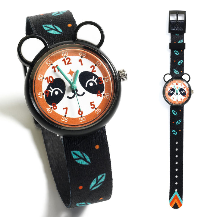 Orologio da Polso per Bambini Panda Nero | Djeco DD00428