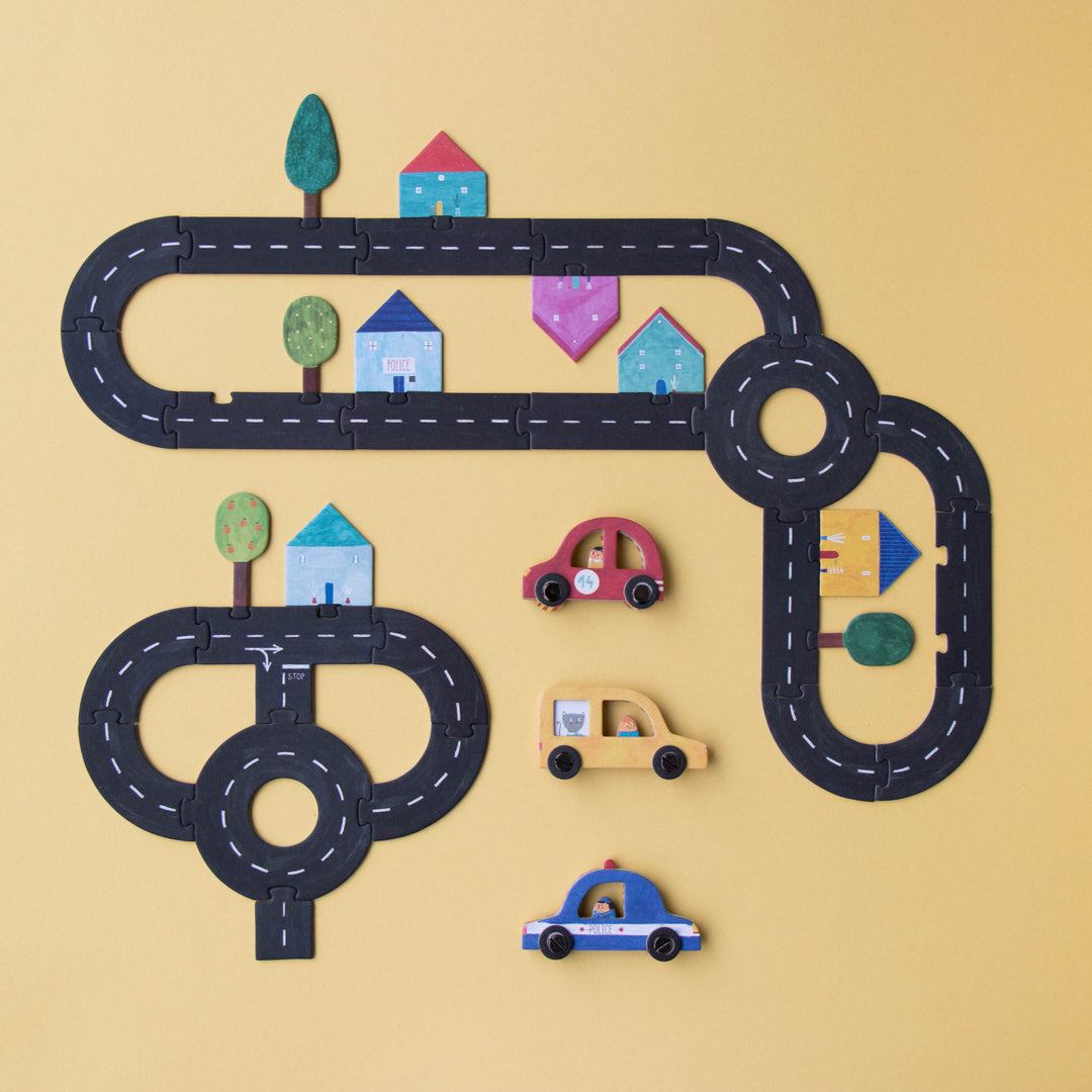 Gioco e Puzzle Strade e Macchine - Roads 136pz, 4 Anni + | Londji