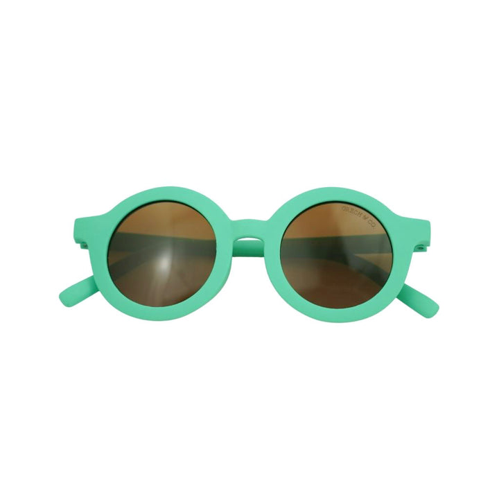 Grech&Co | Occhiali da sole flessibili UV400, Round Bambini Jade