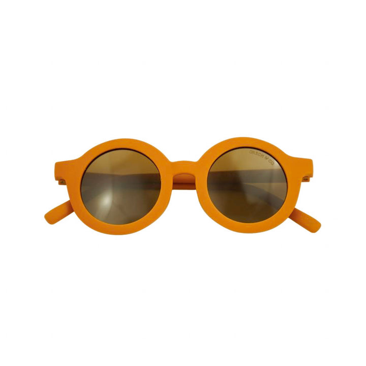 Grech&Co | Occhiali da sole flessibili UV400, Round Bambini Sienna