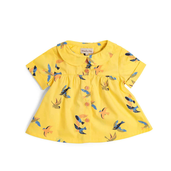 Moulin Roty | Camicia cotone bio giallo rondini, Henriette Bord de mer