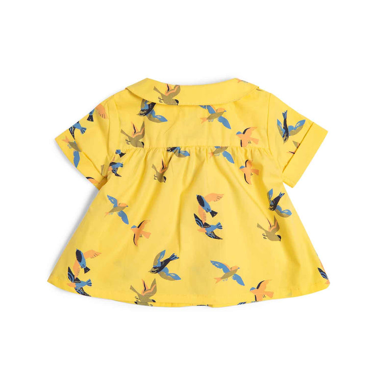 Moulin Roty | Camicia cotone bio giallo rondini, Henriette Bord de mer