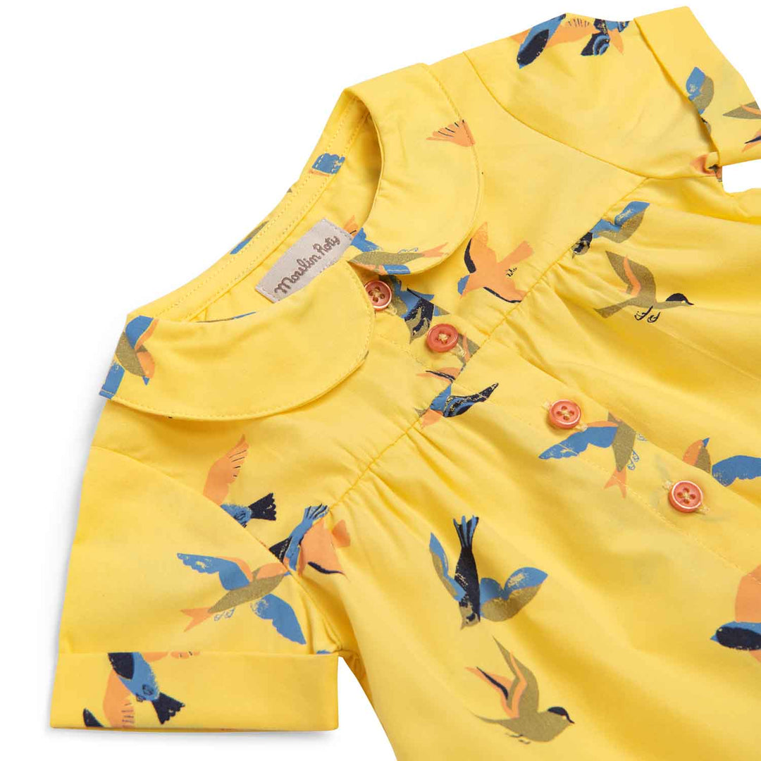 Moulin Roty | Camicia cotone bio giallo rondini, Henriette Bord de mer