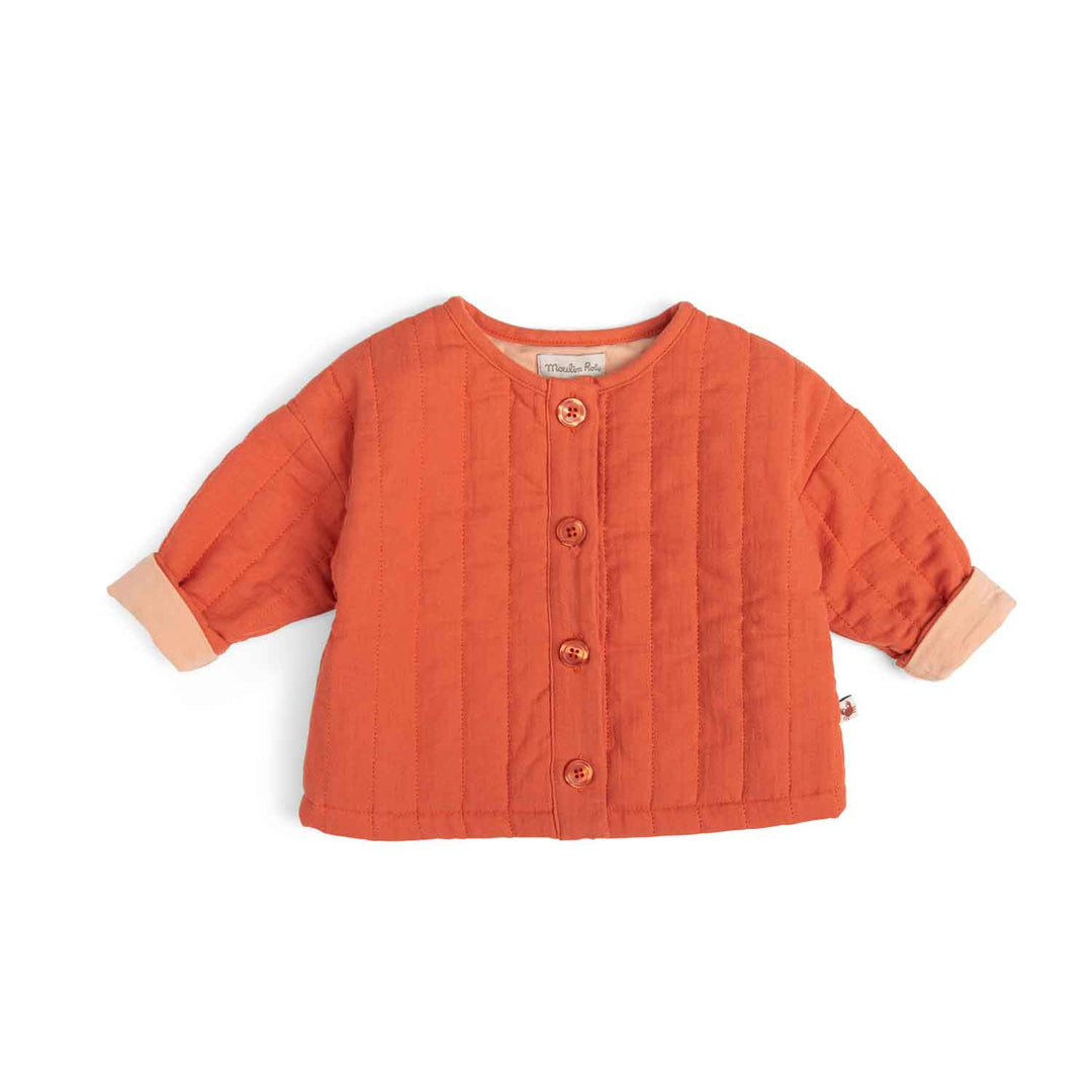 Moulin Roty | Giacca leggera in cotone arancione, Hermione Bord de mer