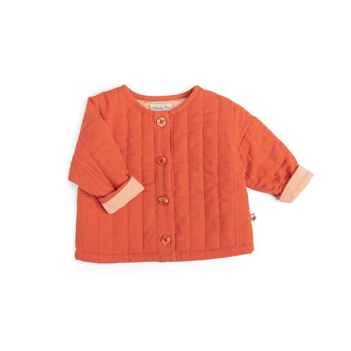 Moulin Roty | Giacca leggera in cotone arancione, Hermione Bord de mer