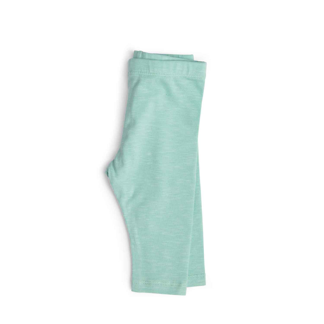 Moulin Roty | Leggings in cotone verde menta, Hêtre Bord de mer