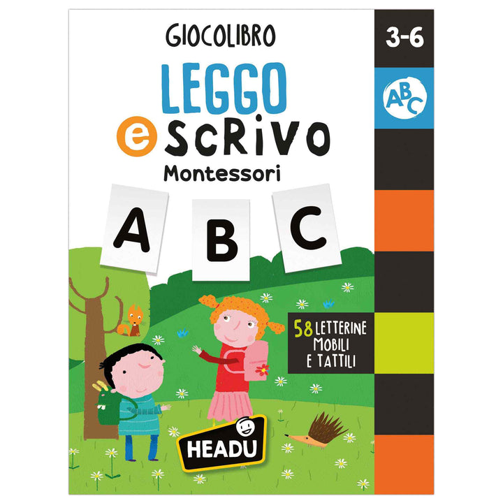 Headu | Giocolibro Leggo e Scrivo Montessori, 3-6 anni