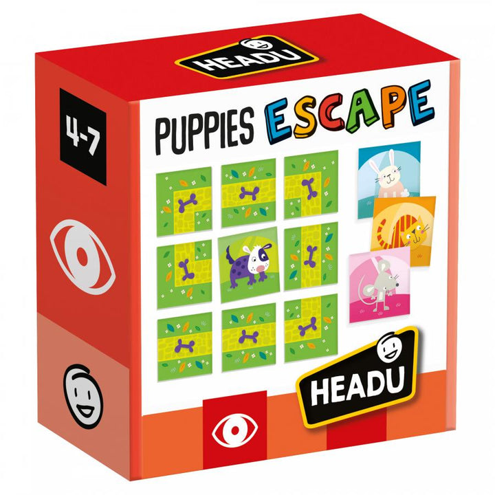 Headu | Puppies Escape, 4-7 anni, Concetti topologici per bambini