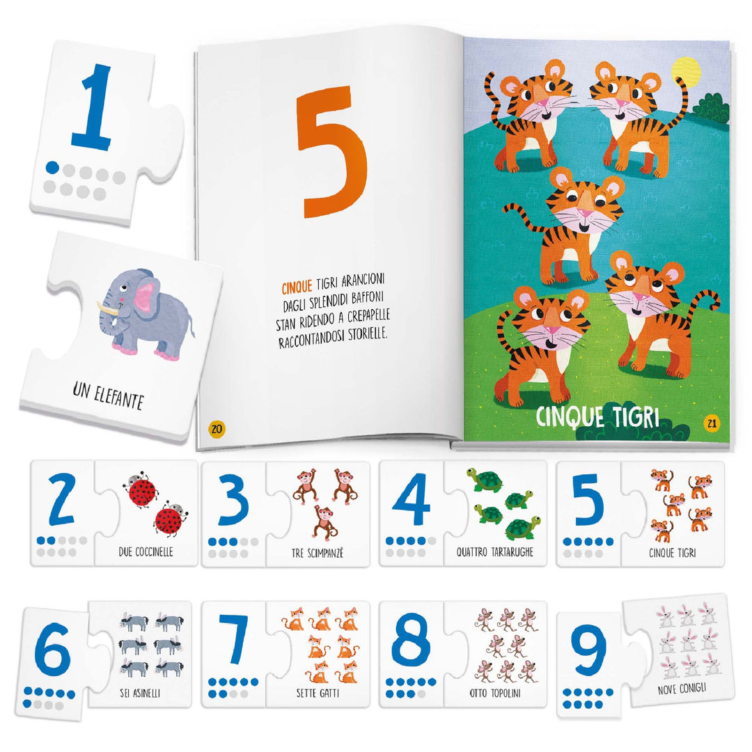 Headu | Giocolibro Filastrocche Imparare i Numeri, 3-6 anni