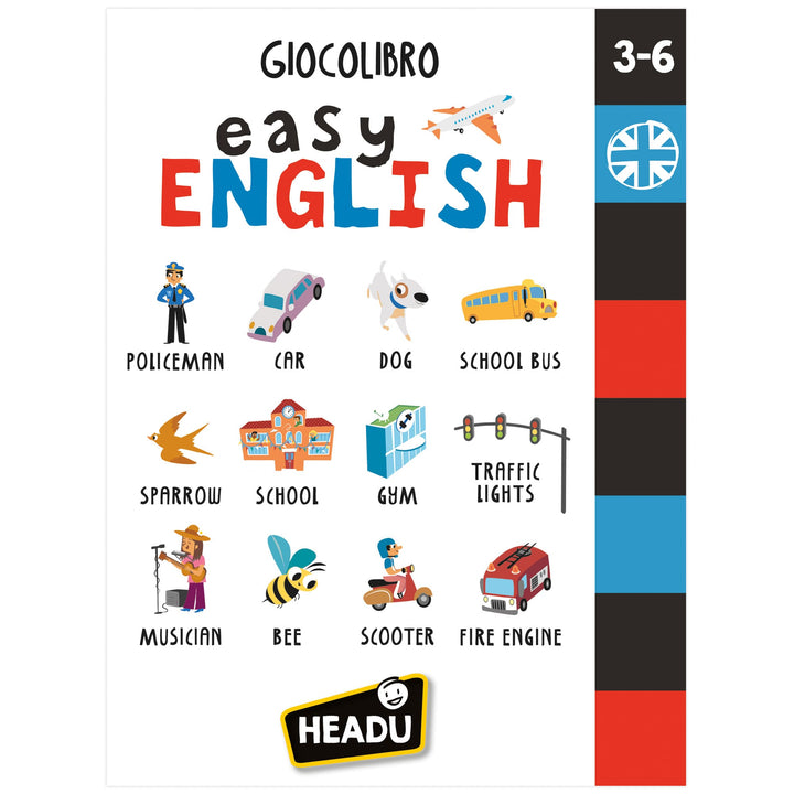 Headu | Giocolibro Easy English Imparare Inglese, 3-6 anni