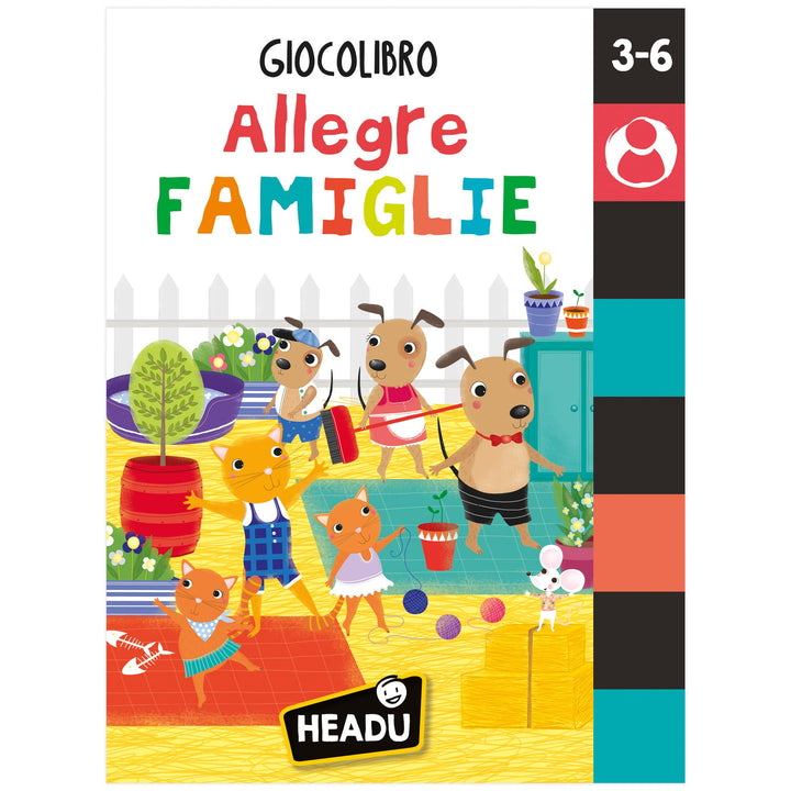 Headu | Giocolibro Allegre Famiglie, 3-6 anni