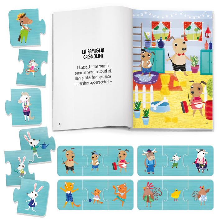 Headu | Giocolibro Allegre Famiglie, 3-6 anni