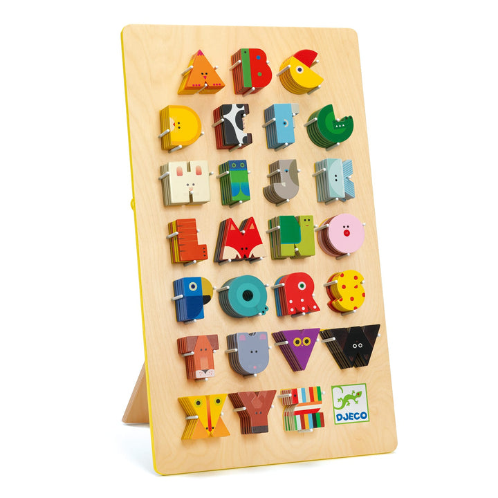 Lettere in Legno per Cameretta Bambini A-Z, Djeco | Little Big Room Animaux Graphiques