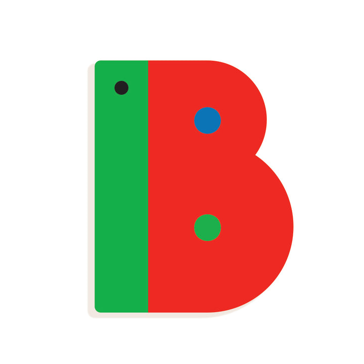 Lettera B in Legno per Cameretta Bambini  Djeco | Little Big Room Animaux Graphiques