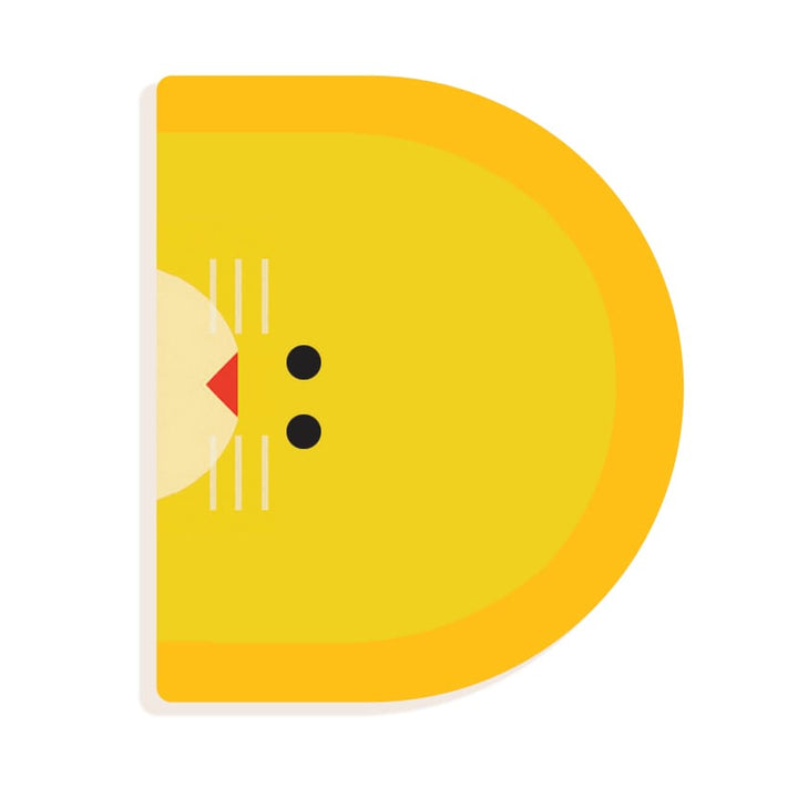 Lettera D in Legno per Cameretta Bambini  Djeco | Little Big Room Animaux Graphiques