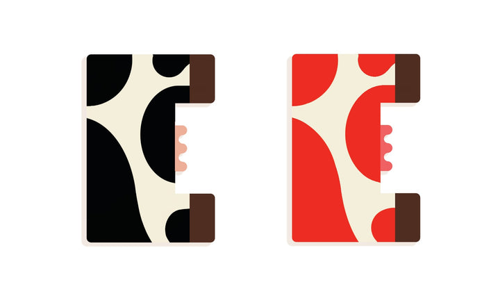 Lettera E in Legno per Cameretta Bambini  Djeco | Little Big Room Animaux Graphiques