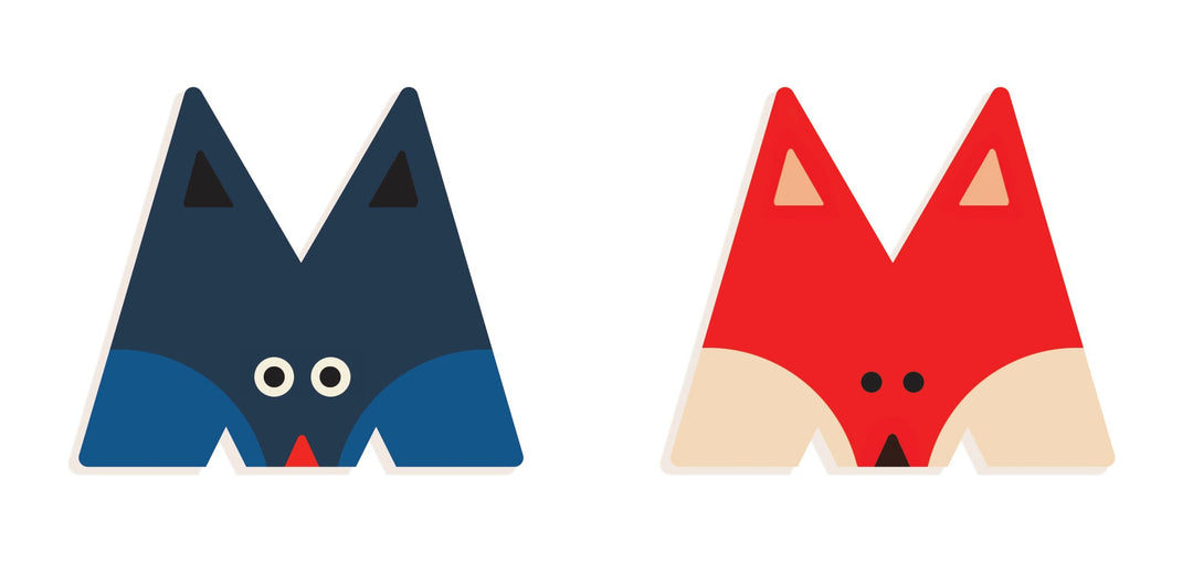 Lettera M in Legno per Cameretta Bambini  Djeco | Little Big Room Animaux Graphiques