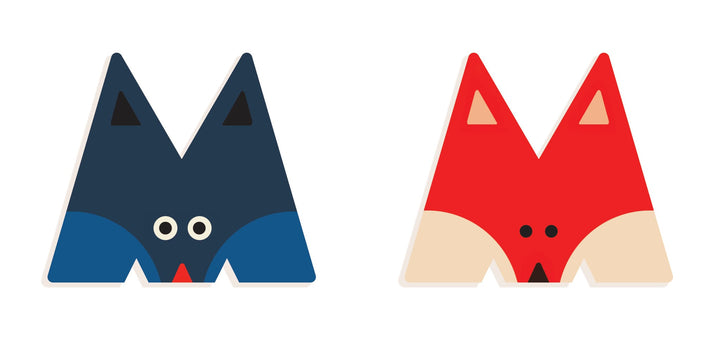 Lettera M in Legno per Cameretta Bambini  Djeco | Little Big Room Animaux Graphiques