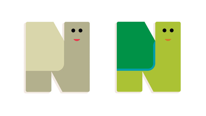 Lettera N in Legno per Cameretta Bambini  Djeco | Little Big Room Animaux Graphiques