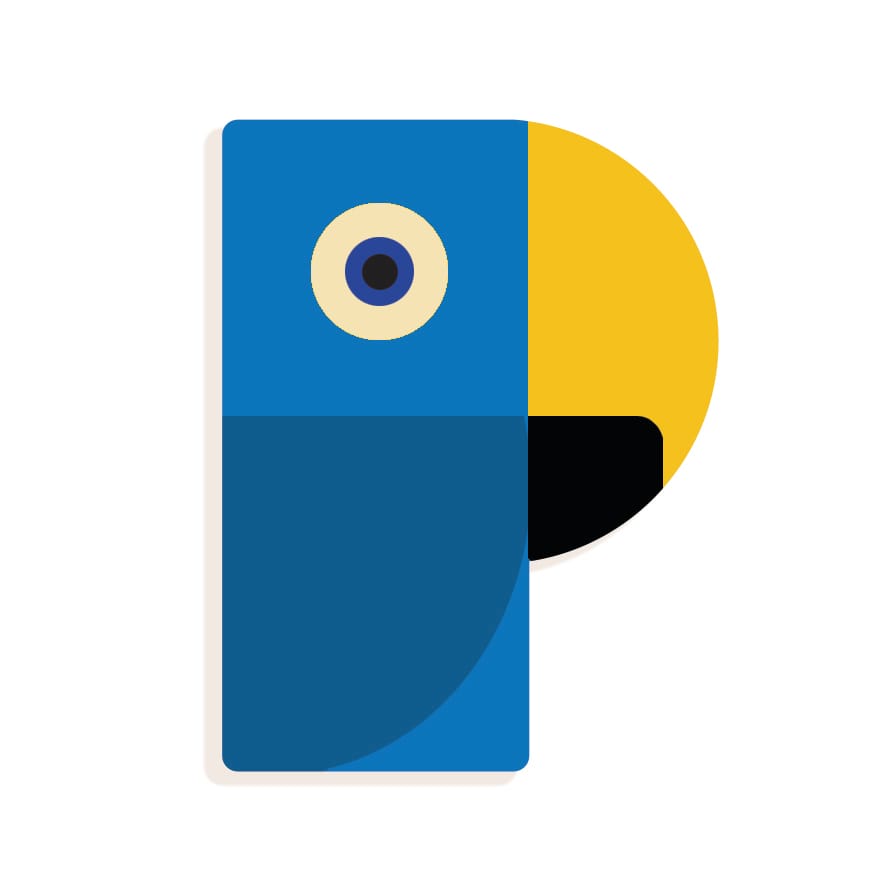 Lettera P in Legno per Cameretta Bambini  Djeco | Little Big Room Animaux Graphiques