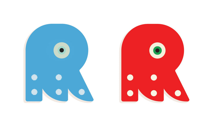Lettera R in Legno per Cameretta Bambini  Djeco | Little Big Room Animaux Graphiques