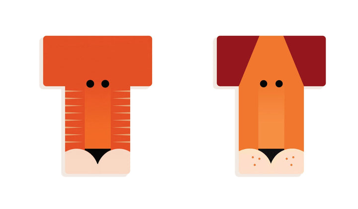 Lettera T in Legno per Cameretta Bambini  Djeco | Little Big Room Animaux Graphiques