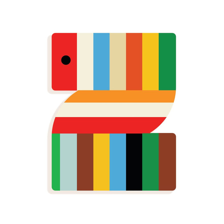 Lettera Z in Legno per Cameretta Bambini  Djeco | Little Big Room Animaux Graphiques