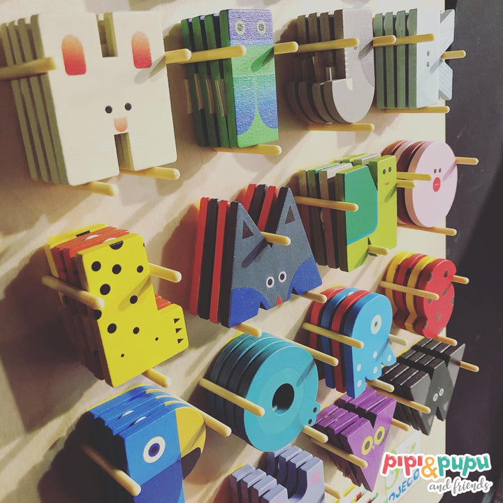 Lettere in Legno per Cameretta Bambini A-Z, Djeco | Little Big Room Animaux Graphiques