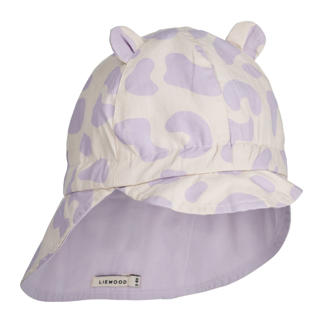 Liewood | Cappello da sole reversibile in cotone bio, Leopardato lilla