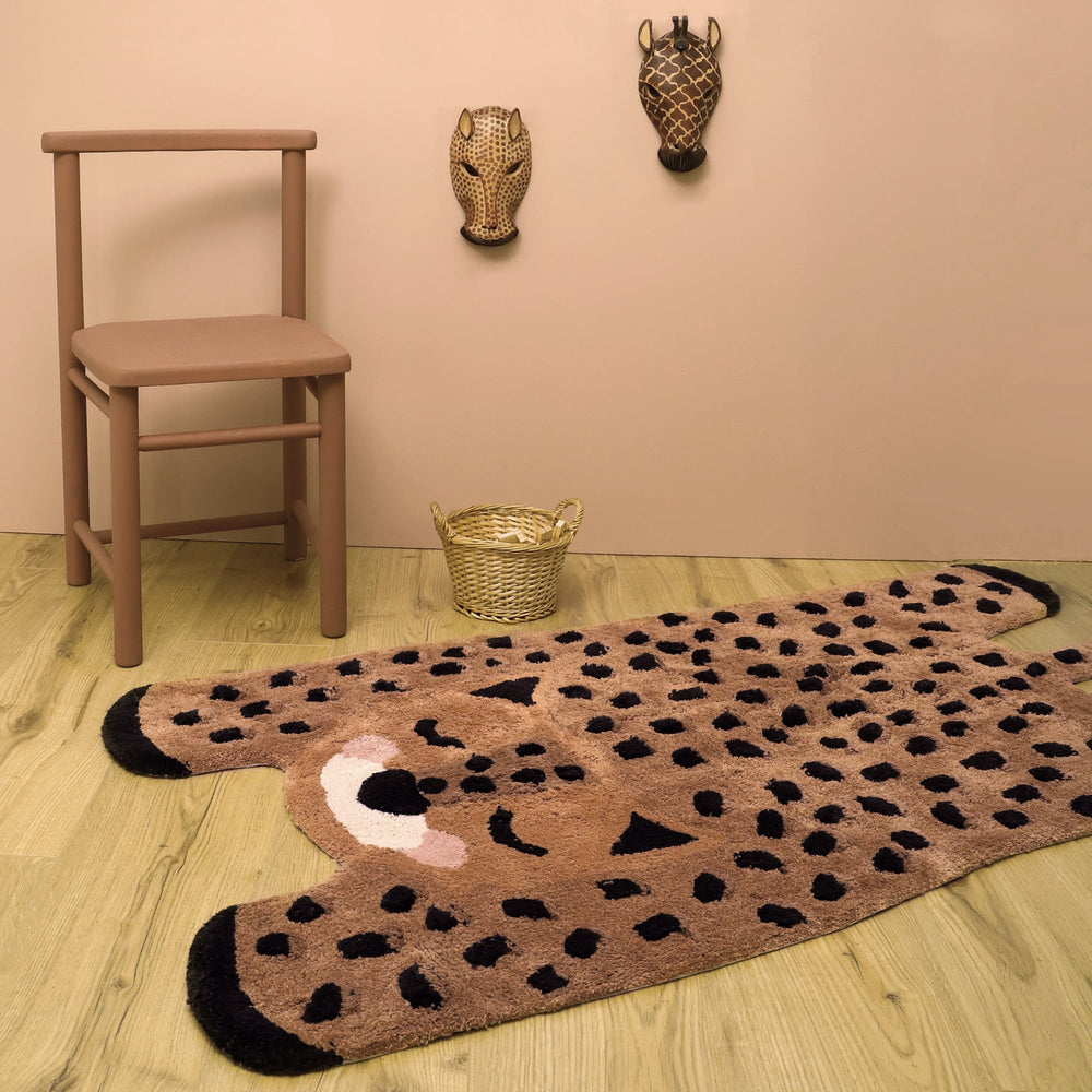 Tappeto per Bambini in Cotone Ghepardo, Little Cheetah | Nattiot