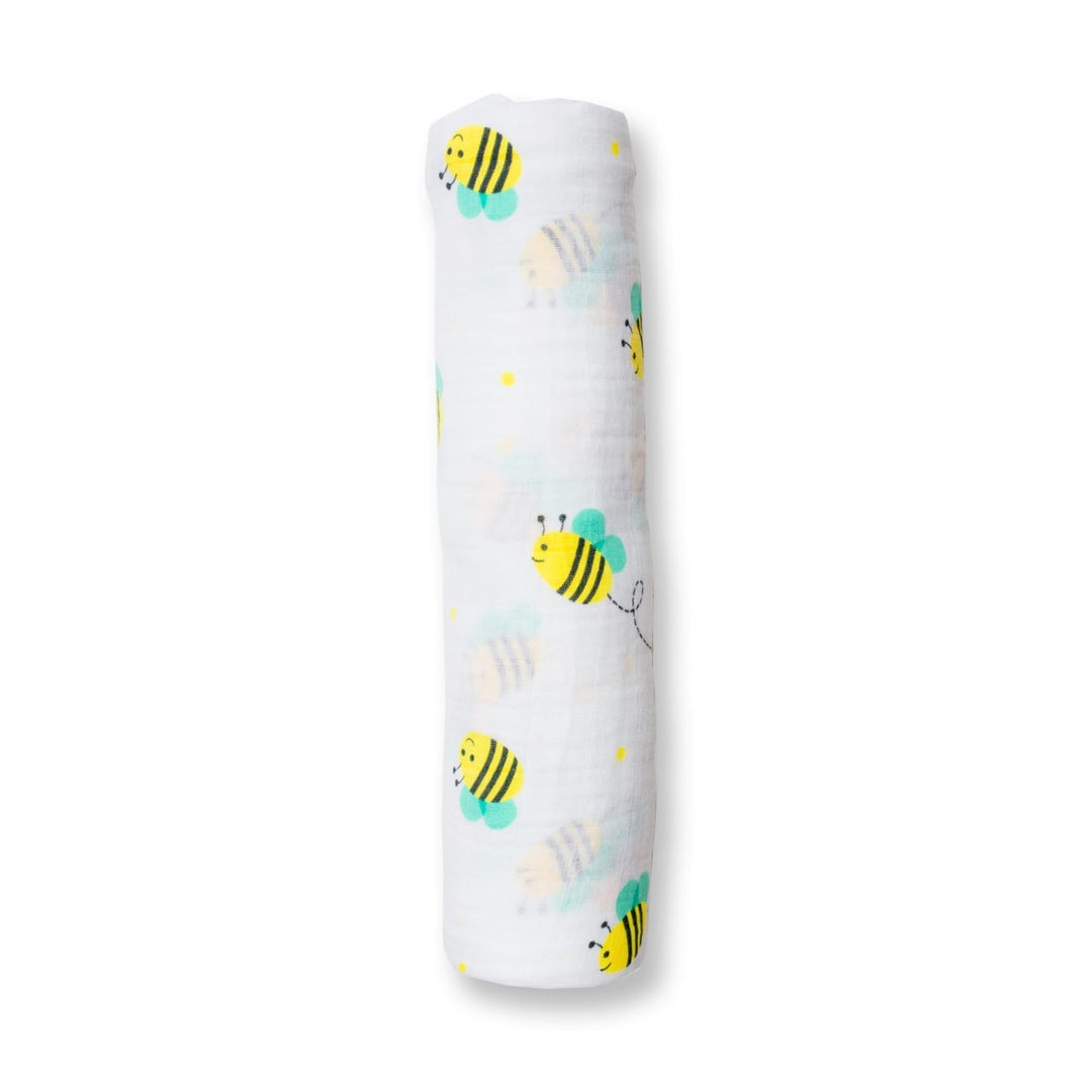 Copertina Swaddle 120x120cm, Api, Mussola Cotone | Lulujo