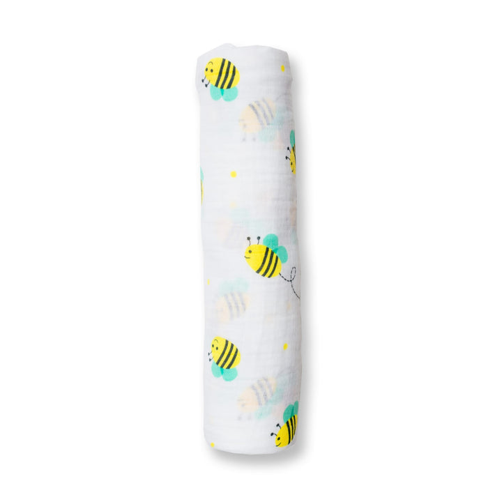 Copertina Swaddle 120x120cm, Api, Mussola Cotone | Lulujo