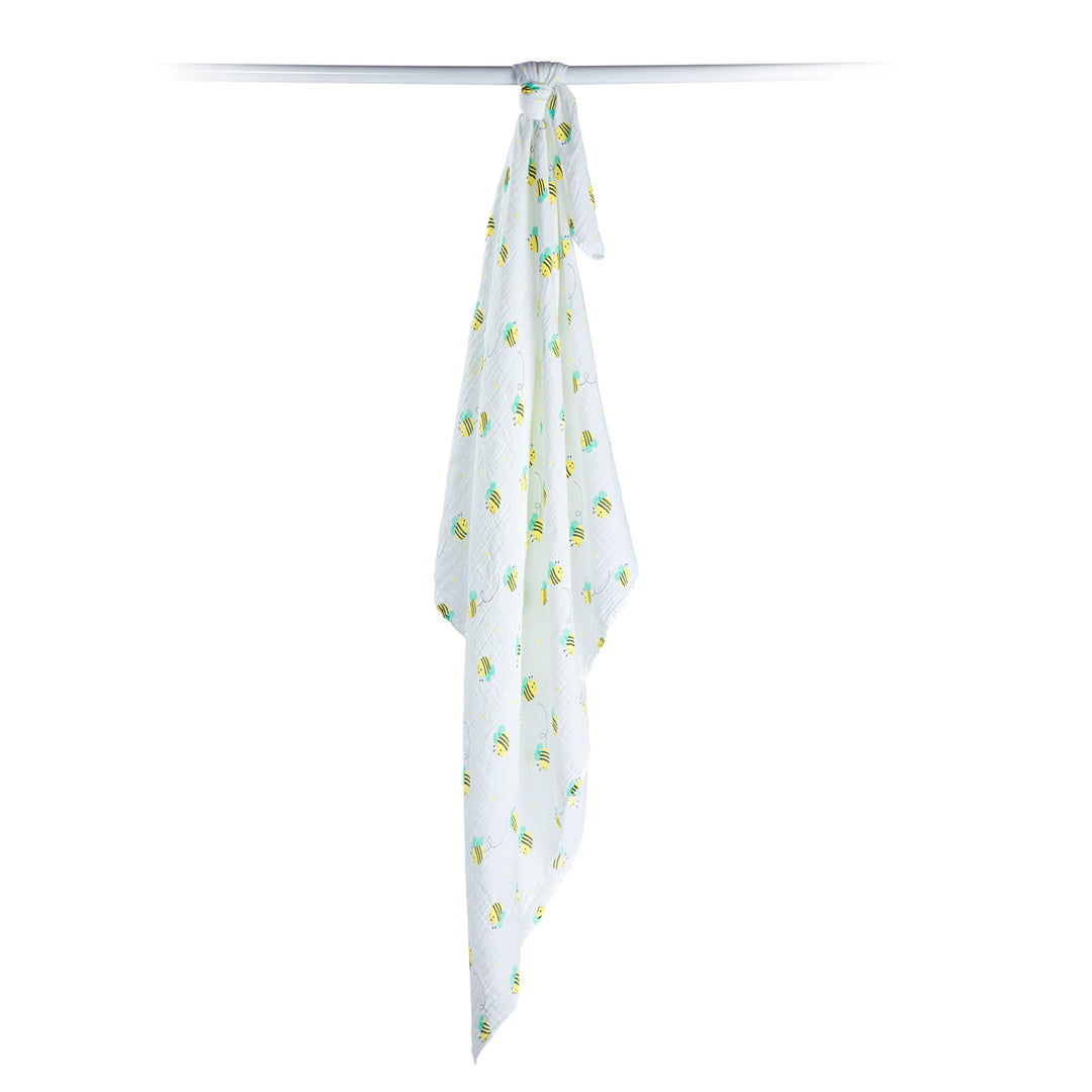 Copertina Swaddle 120x120cm, Api, Mussola Cotone | Lulujo