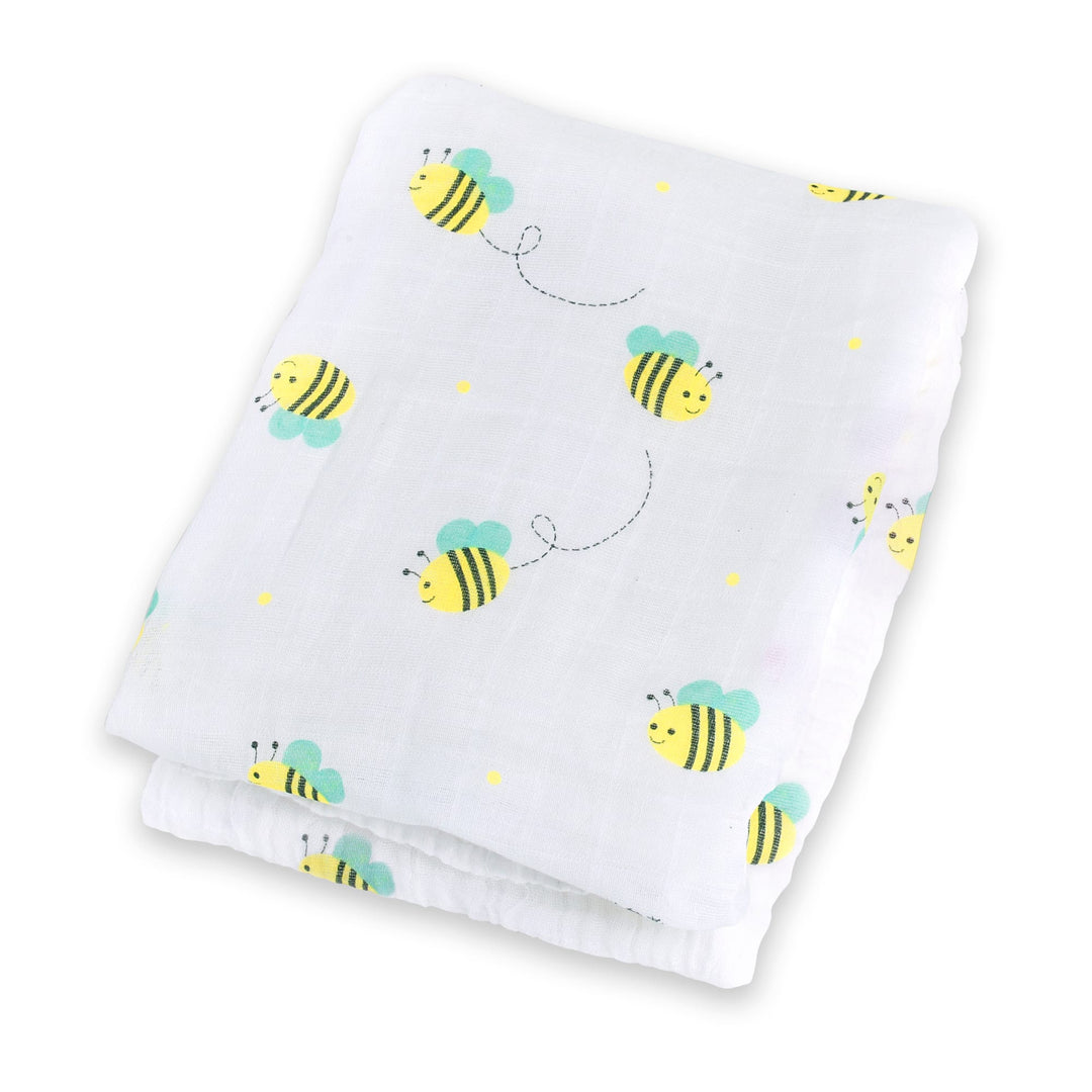Copertina Swaddle 120x120cm, Api, Mussola Cotone | Lulujo