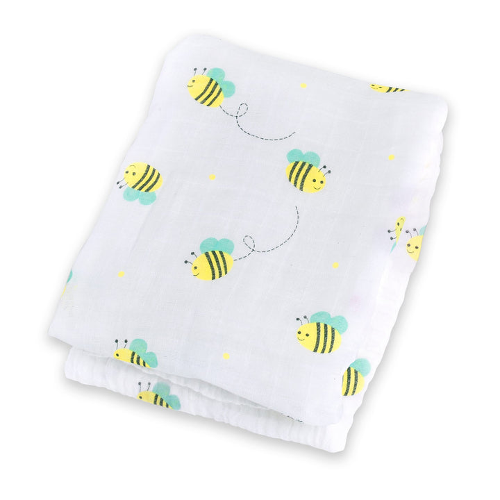 Copertina Swaddle 120x120cm, Api, Mussola Cotone | Lulujo