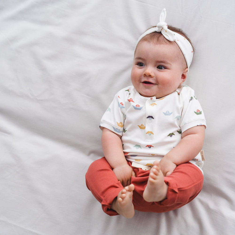 Maglietta Maniche Corte Pima Cotton per Neonati | Petit Oh