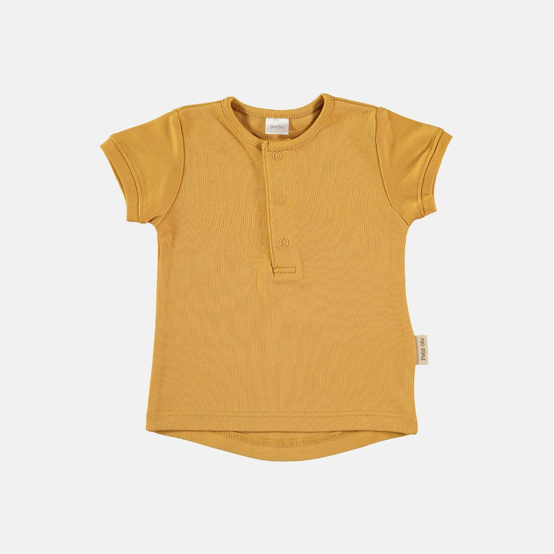 Maglietta Maniche Corte Pima Cotton per Neonati | Petit Oh