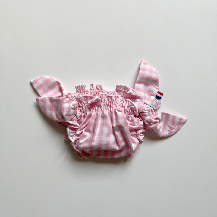 Matholie Cannes | Costume da bagno liberty in cotone Vichy rosa