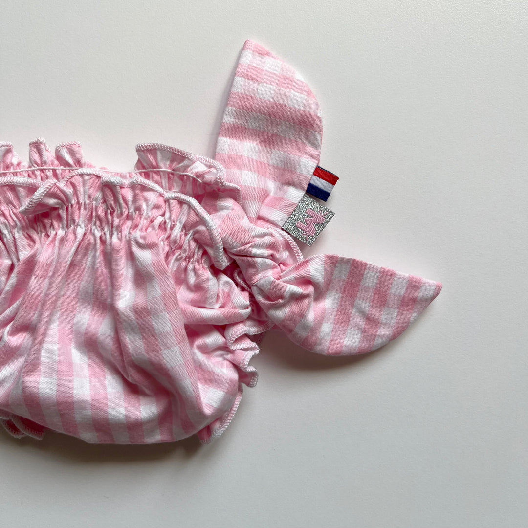 Matholie Cannes | Costume da bagno liberty in cotone Vichy rosa