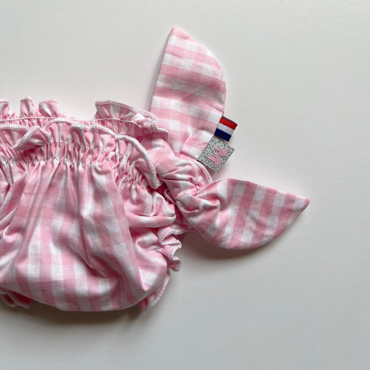 Matholie Cannes | Costume da bagno liberty in cotone Vichy rosa